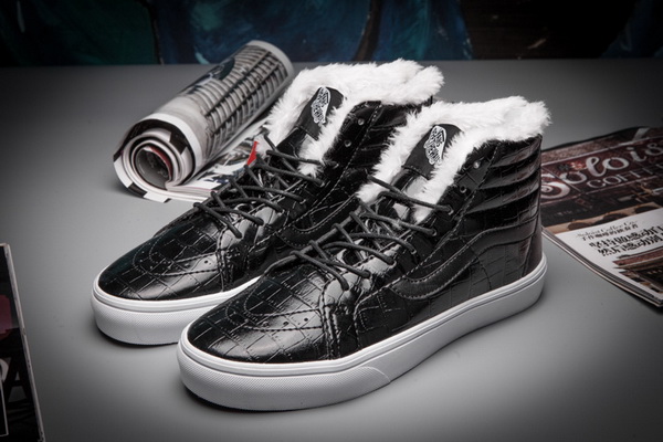 Vans High Top Shoes Lined with fur--017